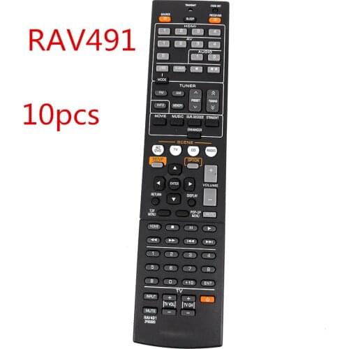 10pcs)New Remote Control RAV491 ZF30320 For YAMAHA HTR-4066 RX-V475 AV Receiver Radio TV REPLACE RAV375 RX-V375 RAV494 RX-V479