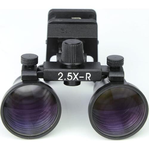 2.5X 3.5X Portable Clip Medical Surgery Loupe Ophthalmic Binocular Dental Clamp Magnifier Optical Glass Magnifying Glass