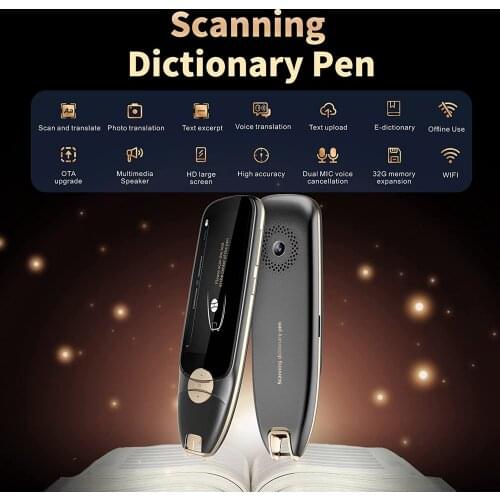 2021 Portable 116 Languages Translator Pen Scanner Instant Text Scanning Reading Translator Device for Business Travel Abroad