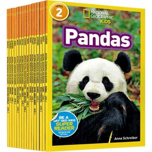 25 books/set English picture book National Geographic Kids level 2 be a NAT GEO kids super reader children popular science book