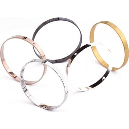 40 * 4 * 0.8mm geometric round copper ring double hole bead frame DIY copper jewelry accessories necklace simple pendant