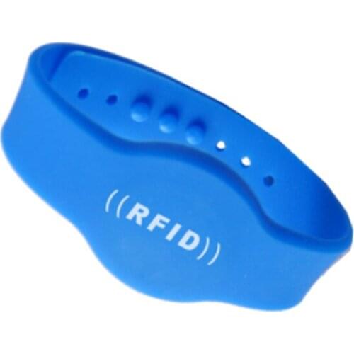 500pcs Waterproof Silicone 125khz TK4100 RFID Wristband RFID Proximity Smart Bracelet wrist tag