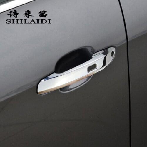 Car Styling Door Handle Decoration Frame Covers For Audi A4 B9 A5 Door bowl Doorknob protection Stickers Trim Auto Accessories