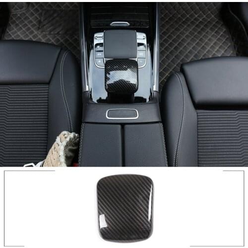 Car ABS Carbon Fiber Speed Gear Shift Knob Cover Cap Sticker Trim for Mercedes Benz GLA Class H247 2020-2021