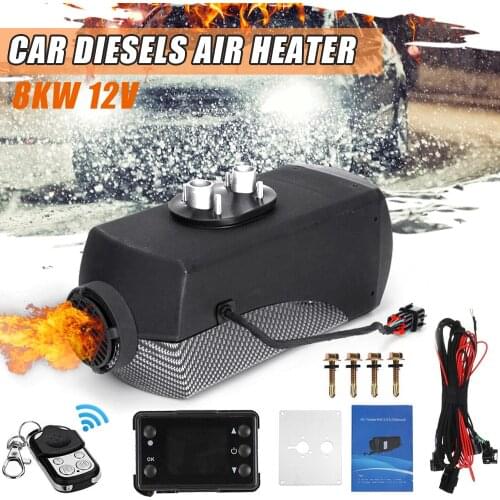 8KW 12V Car Heater Air Diesels Heater Parking Heater With Remote Control LCD Monitor for RV, Motorhome Trailer, Trucks, Boats