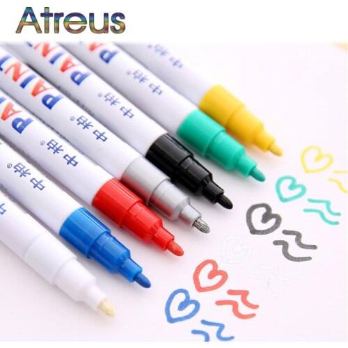 Car Styling Car Tyre Tread CD Metal Graffiti Marker Pen for kia Ceed Suzuki grand vitara SX4 Subaru Saab 9-3 Lada Alfa Romeo159