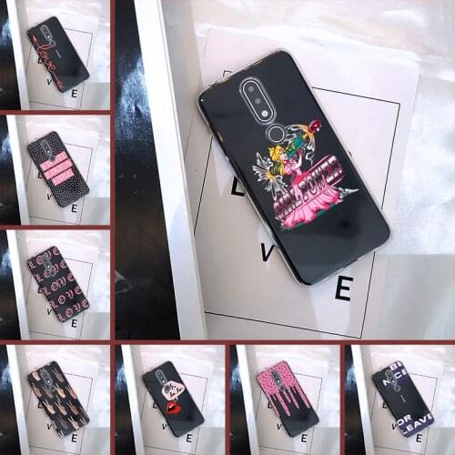 Phone Case For Nokia 4.2 3.2 Soft TPU Love Girl Pink Quote Simple Back Cover For Nokia 7.1 6.1 5.1 3.1 2.1 Plus Case Silicone