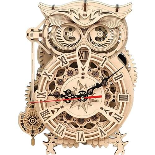 Diy 3D Houten Puzzel Dier Hout Ambachten Jigsaw Puzzels Voor Volwassen Kinderen Kinderen Model Building Games Kits Montage