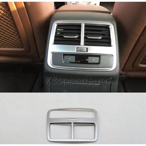 For Audi A4 2016-17 Rear Air Condition Vent Cover Trim 1pcs Matt Car-styling