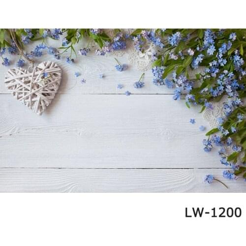 Wood Board Backdrop Blossom Flower On Vintage White Wood Old Barn Plank Photo Booth Studio Rural Photocall Photophone Background