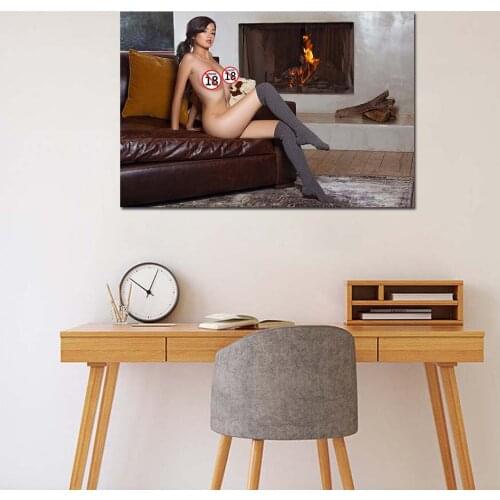 Sexy Black Girl Photo Wall Art Posters and Prints Modern Canvas Paintings for Living Room Decor
