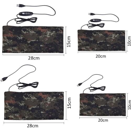 Reptile Heating Pad USB Heating Sheet Carbon Fiber Pet Heating Pad Brooder Incubator Heat Mat 5V2A