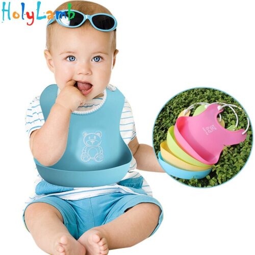 Нагрудники силиконовые для малышек HolyLamb China At AliExpress