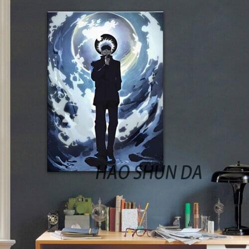 Anime Gojo Satoru Jujutsu Kaisen Canvas Decoration Prints Poster Pictures Home Decor Living room Bedroom Art Painting