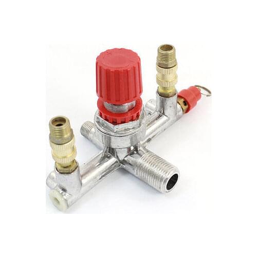 Compressor 1/4PT 1/2PT Male 1/8PT Female Pressure Regulator Valve Fitting