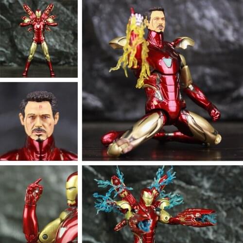 Marvel Iron Man MK85 7" Action Figure Ironman Mark 85 Nano Weapons Tony Stark Legends ZD Toys Avengers Endgame Doll Model