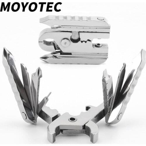 MOYOTEC 15 In 1Mini Folding Pliers Multi-functional Screwdriver Portable Combination Hand Tools For Outdoor And Indoor Activity