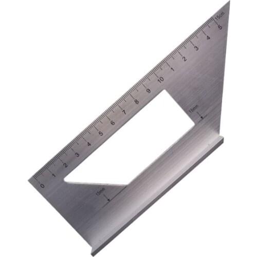 Aluminum Alloy Wooden Square Multifunction Ruler 45 90 Degree Angle Layout Ruler Gauge for Woodworking embossing