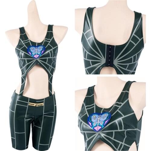 JoJo‘s Bizarre Adventure Jolyne Cujoh Cosplay Costume Outfits Halloween Carnival Suit