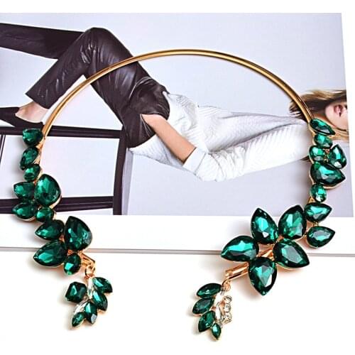 New Arrival High-quality Rhinestone Chokers Necklaces Fashion Colorful Crystals Necklaces Jewelry Accessories For Women