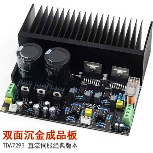 Tda7293 High Power Stereo 2.0 Power Amplifier Board OP07 DC Servo 5534 Front Stage Amplification Gold Sinking PCB