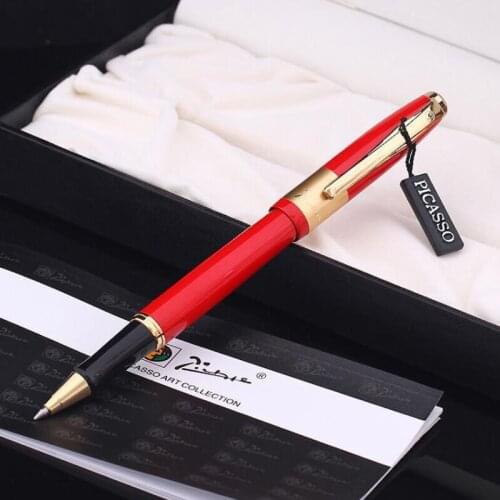With Gift Box Picasso 923 Brand New BRAQUE Roller Ball Pen Lucky Red Noble Office & Home School Writing Pens