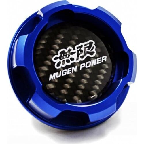 Carbon fiber logo Blue Aluminum ENGINE Oil Cap For Honda Accord SI Element ACURA INTEGRA S2000 PRELUDE CRV PRELUDE Civic Fit