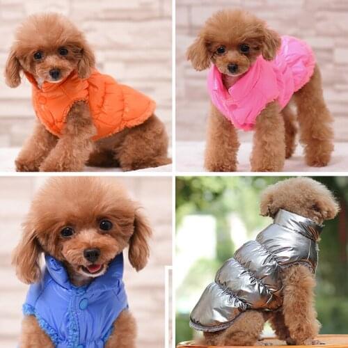 Warm Winter Dog Clothes Vest Thickened Cat Clothes Wholesale Autumn and Winter Dog Clothes Pets Winter Jacket Dog Accessories