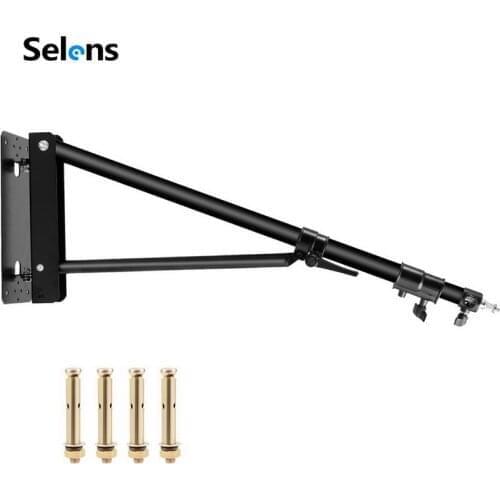 Triangle Wall Mounting Boom Arm With Triangle Base For Photography Studio Video Strobe Flash Softbox Umbrella Reflector