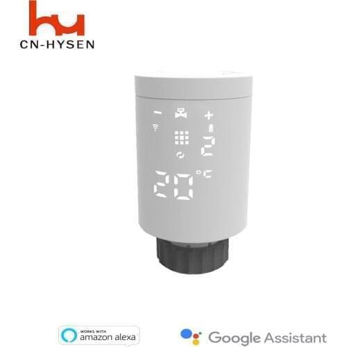 Tuya ZigBee3.0 Smart Radiator Actuator Programmable Thermostatic Radiator Valve Temperature Controller Voice Control via Alexa