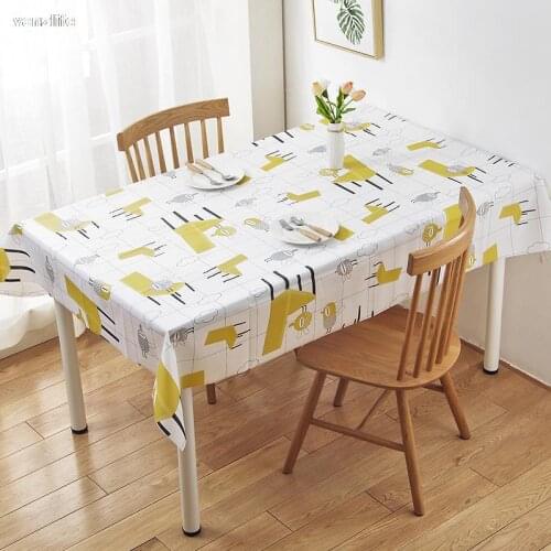 Vanzlife The sitting room is waterproof cloth Household printed tablecloth table rectangular oil pad disposable table cloth