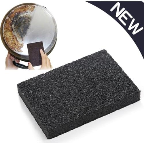 10 X 7 X 1.2cm Magical Kitchen Brown Emery Sponge Dishwashing Brush Eraser Pot Except Rust Cleaning Kitchen Accessory Items