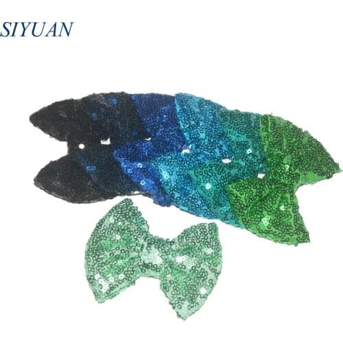 16pcs/lot 3.4'' Messy Bling Sequin Bow Barrettes Hair Clip Girl Cute Hair Accessories 32 Color for Pick HDJ117
