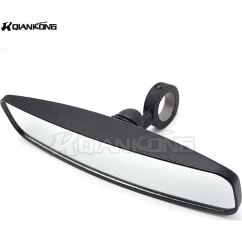 UTV Rear View Mirror Clamp Mount Center For Arctic Cat Prowlers with Round Cage Yamaha Rhino Perimeter 1.75" YXZ1000R 2002-2008