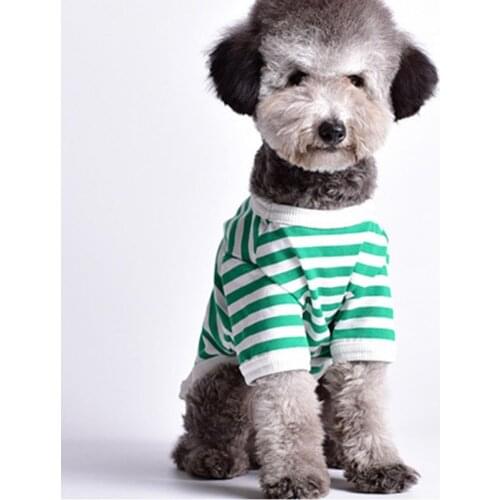 Pet Vest Skin-friendly Elastic Cotton Puppy Striped Vest Sweatshirt Spring Summer Pets для собак