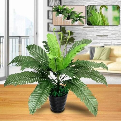 1Pc Artificial Foliage Plant Green Fern Office Home Garden Wedding Decoration Fashion