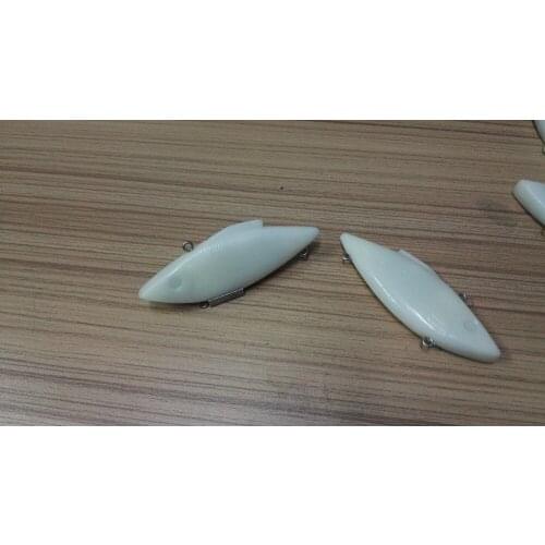 10pcs Unpainted VIB Baits Fishing Lure Bodies 3 Inch 1/2 OZ Hardbaits Blank lures JSE144