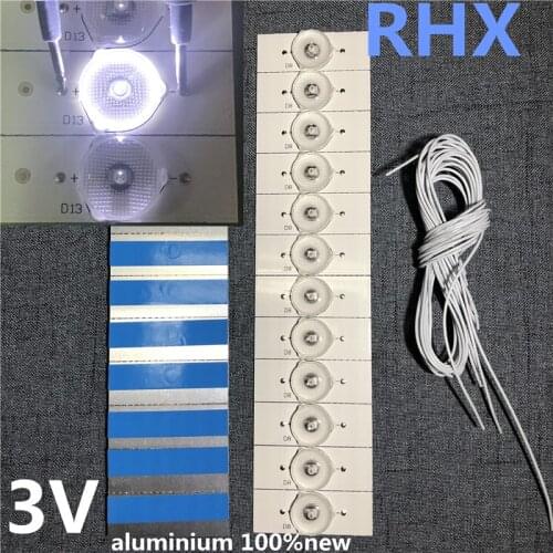 200PCS 100%NEW 3V SMD Lamp Beads with Optical Lens Fliter for LED TV Repair LED42EC260JD LED42EC110JD SVH420A72-REV3 5LED-1301