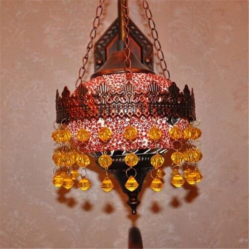 2019 Bohemia Style Romantic Wall Lamp Tiffany Crystal Cafe Lights Restaurant / Bedroom Decoration Light Free Shipping