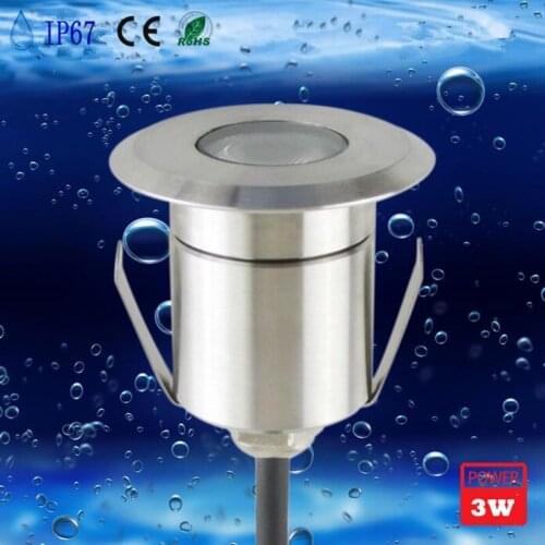 3W LED Underground Light Lamps Outdoor Buried Recessed Floor Lamp Waterproof IP67 Landscape Stair Lighting 85-265V AC 12V DC