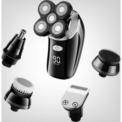 5in1 wet/dry shaving machine professional Shaver Rechargeable Electric Razor For Men hair/nose/beard/ face grooming kit