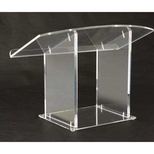 Acrylic Pulpit Tabletop Lectern Clear Plexiglas Podium (LCTDSKKDAC)