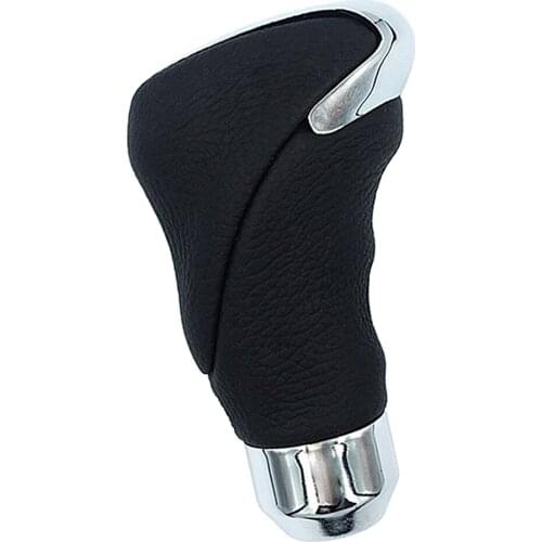 Auto Accessories Manual/Automatic Car Gear Lever Knob Stick Lever ing Handle with 3 Adapters Durable Black