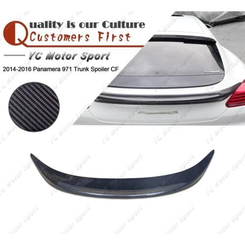 Car Accessories Carbon Fiber Rear Spoiler Fit For 2014-2016 Panamera 971 Rear Trunk Spoiler Wing Car-styling