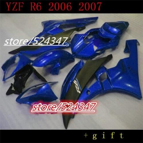 B BLUE Fairings For YZF 2007 R6 2006 Bodywork With Free Windscreen Motorcycle Accessories & Parts