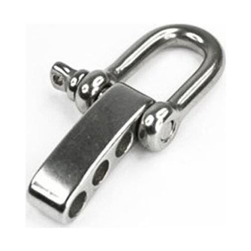 Fast Free ship 20pack/lot 3/16 (5mm) D or Bow Adjustable Stainless Steel Shackle as Paracord Bracelet Shackle