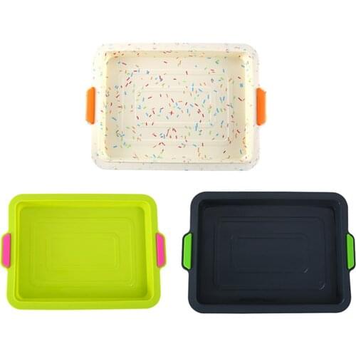 Household Food Grade Silicone Baking Tray Brownie Cake Guzao Cake Bakery Silicone Molds Oven Baking Tool Accessories