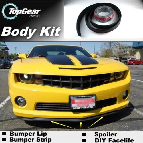 Bumper Lip Deflector Lips For Chevrolet Camaro 1982~2015 Bumblebee / Spoiler For Car Tuning / TOPGEAR Recommend Body Kit + Strip