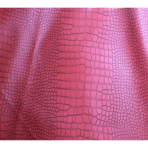 For car, decoration, handbag fabric material free shipping 0.8mm articial PU crocodile leather matt synthetic PU leather