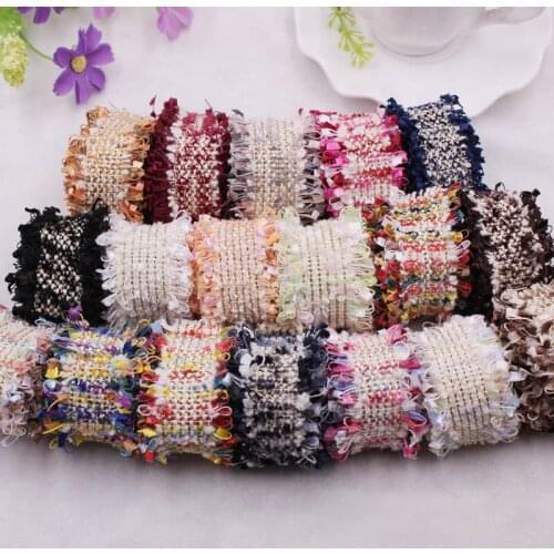 3cm Width 1yards Elastic Sewing Ribbon Guipure Lace DIY Hometexile Clothes Edge Wrapping Cotton Ribbon Tape Cotton Material